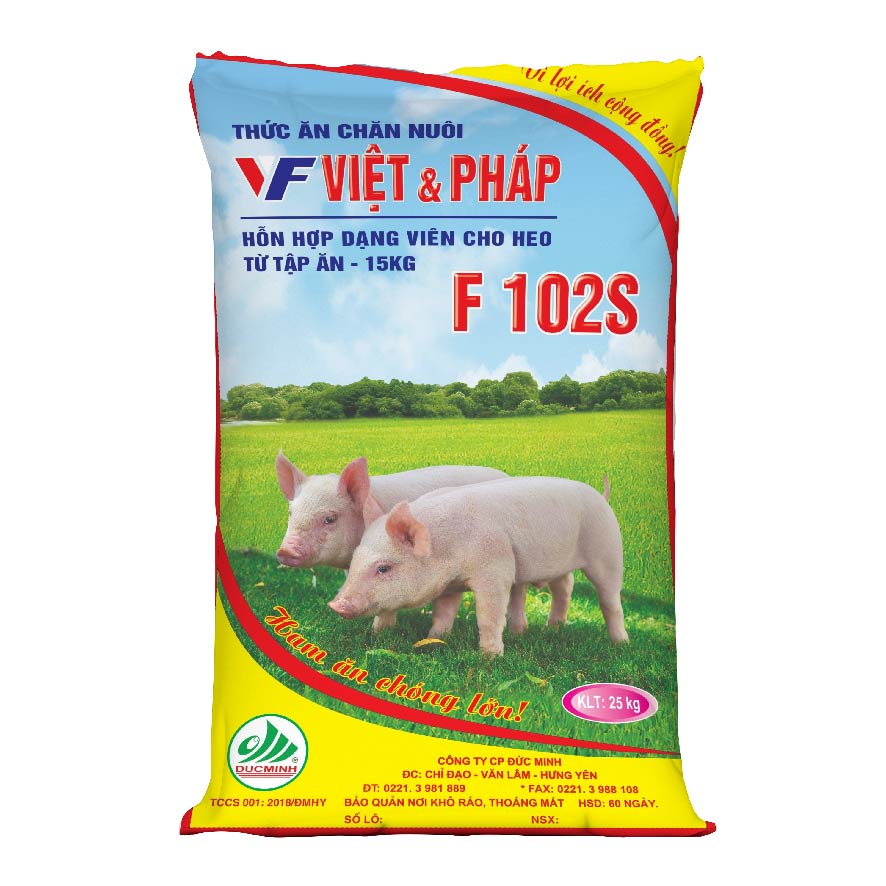 Thức ăn cho heo từ tập ăn đến 15kg - F102S