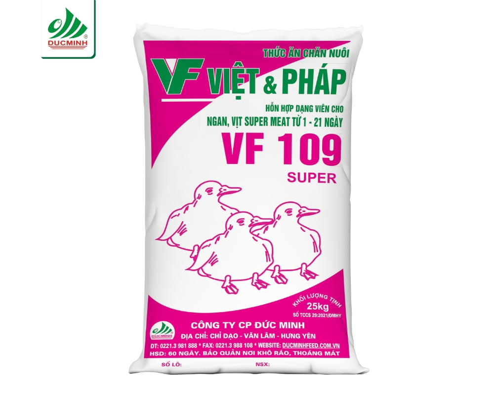 Thức ăn cho ngan, vịt siêu thịt từ 1-21 ngày – VF109