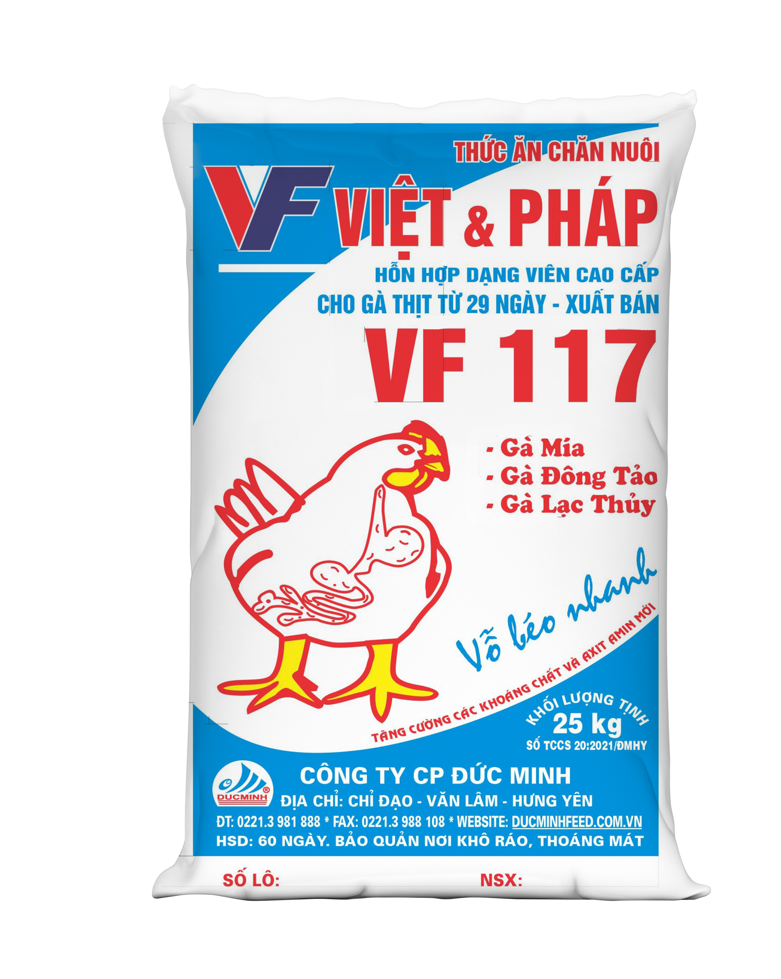 Thức ăn cho gà thịt 29 ngày đến xuất bán -VF117