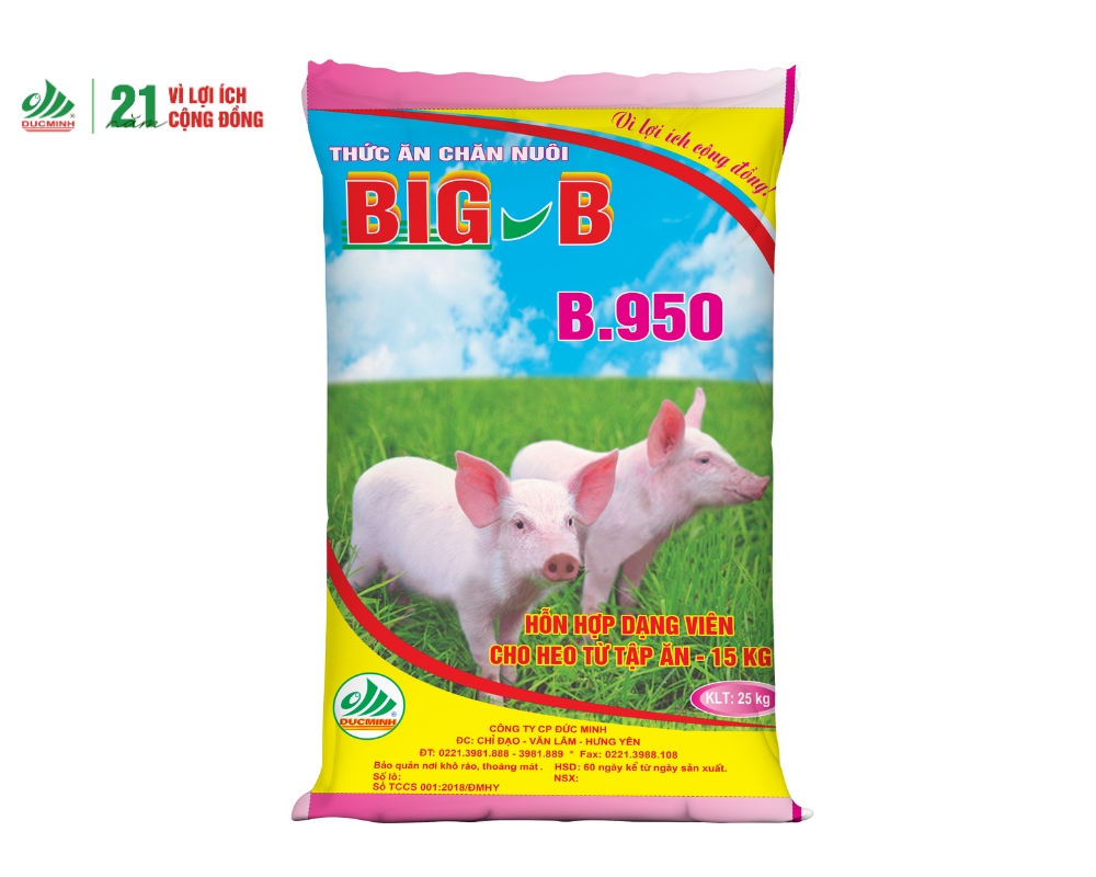 Thức ăn cho heo tập ăn đến 15kg - B950