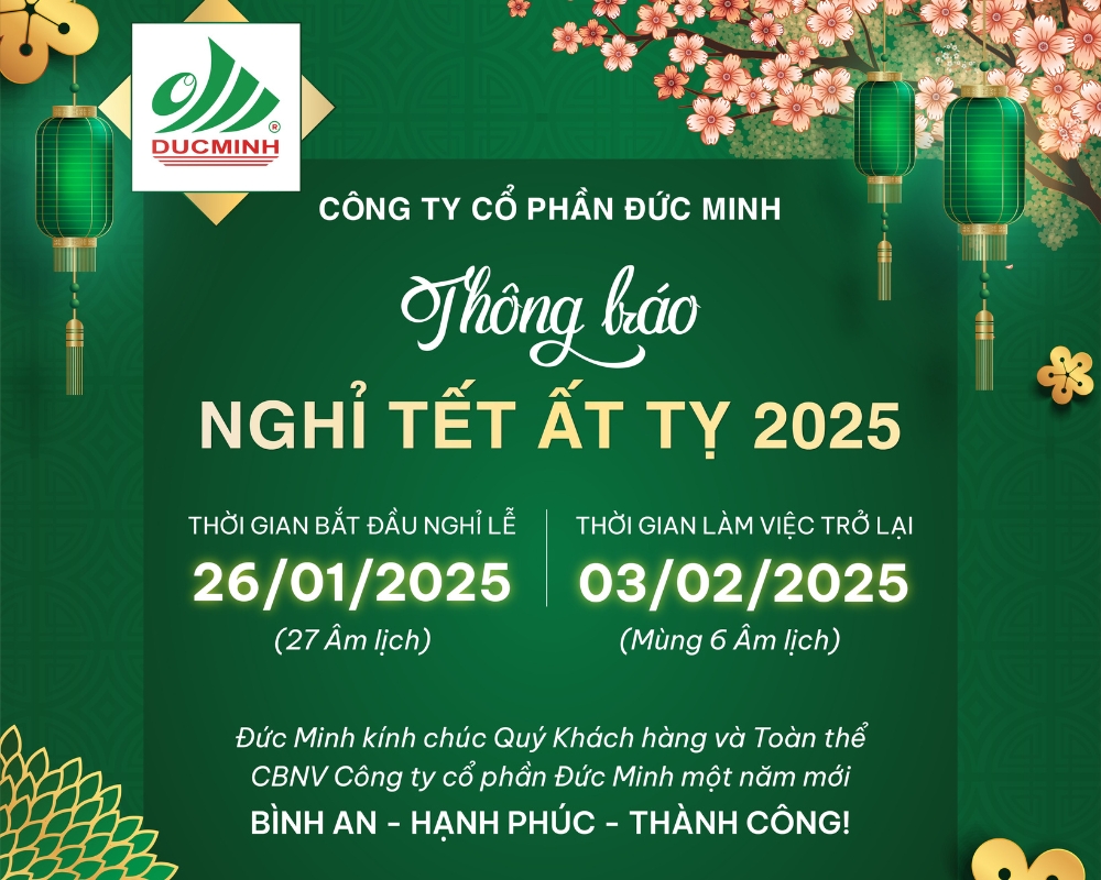 THÔNG BÁO LỊCH NGHỈ TẾT ẤT TỴ 2025